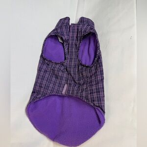 Purple Fleece Dog Coat – Medium